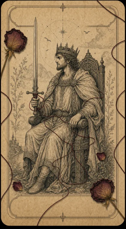 King of Swords Fatewave tarot card art