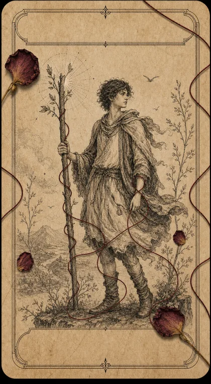 Page of Wands Fatewave tarot card art