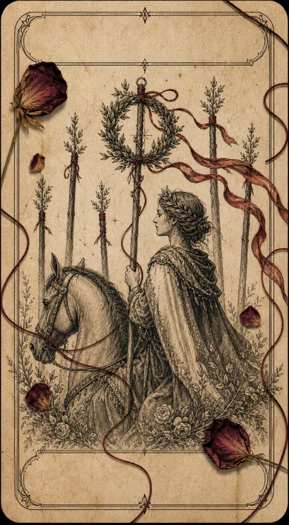 Six of Wands Fatewave tarot card art